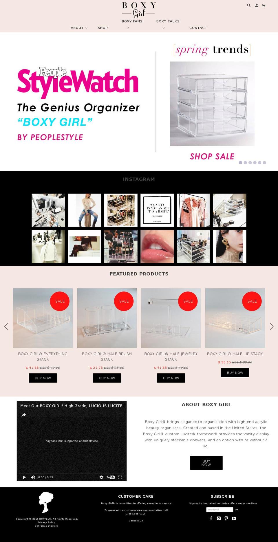boxybaby.net shopify website screenshot