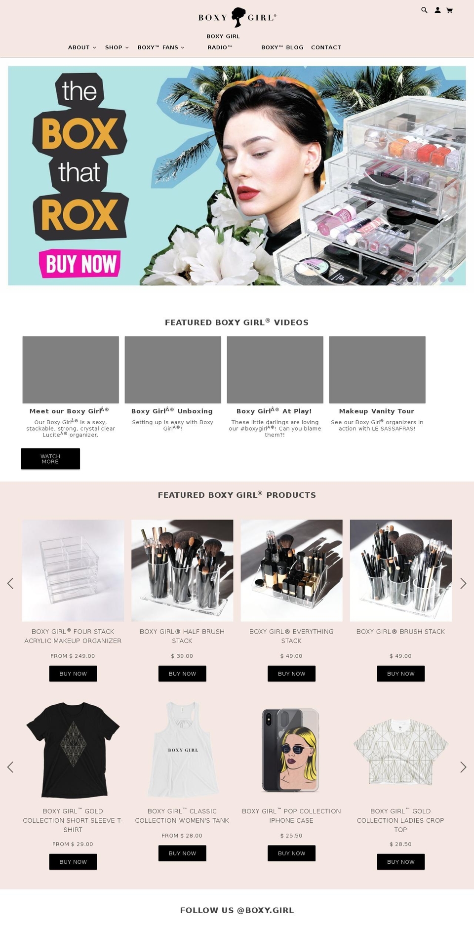 boxybridal.com — Shopify storefront screenshot