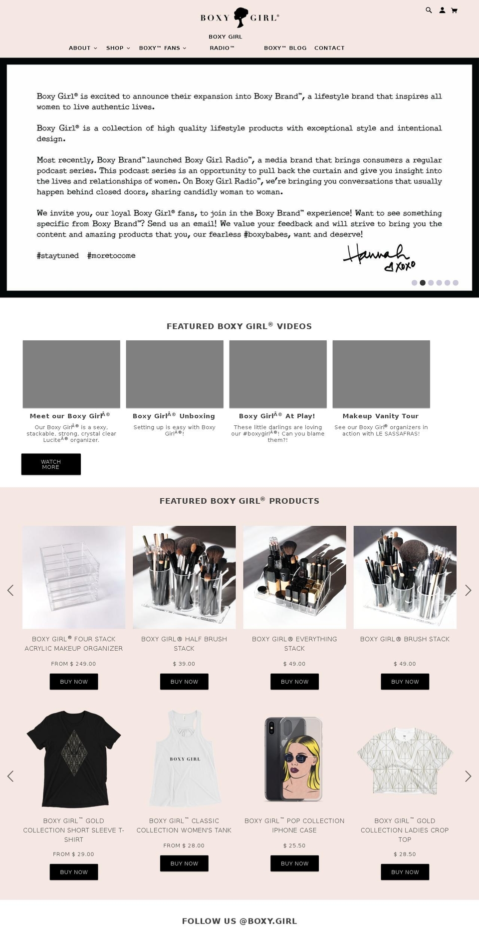 boxybridal.net shopify website screenshot