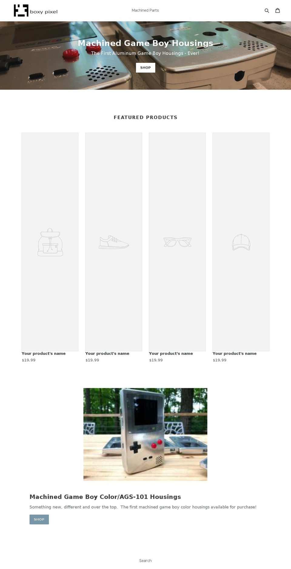 boxypixel.com shopify website screenshot