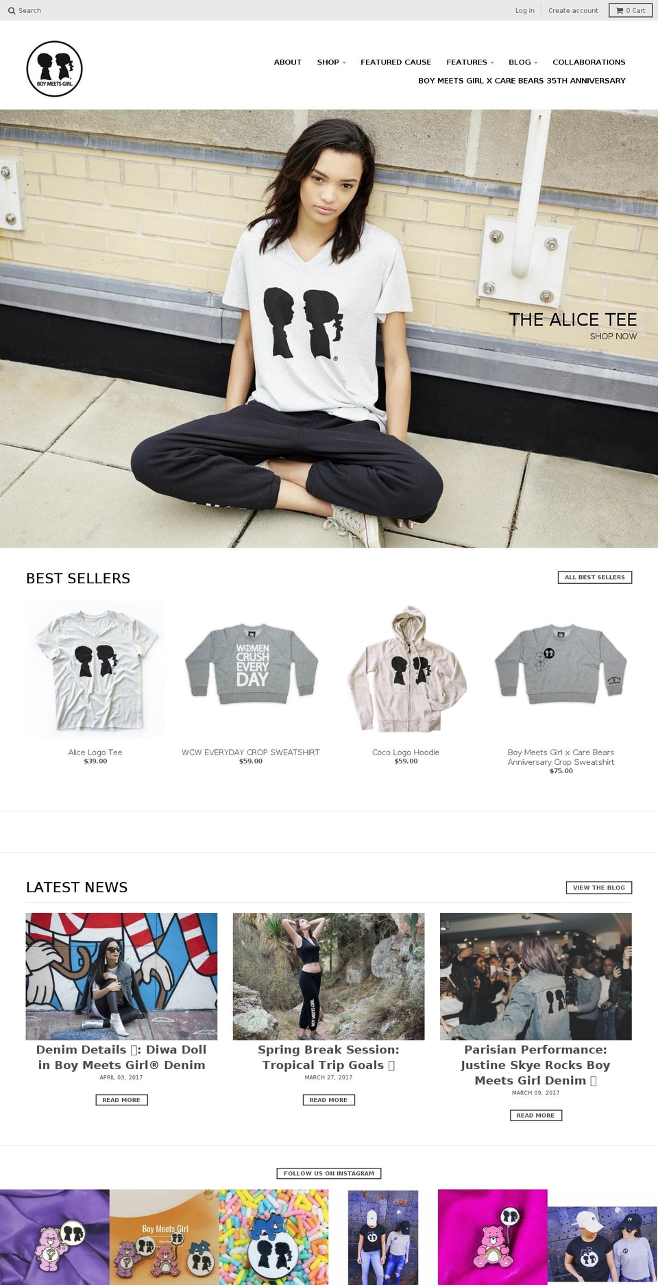 boymeetsgirluniversity.com shopify website screenshot