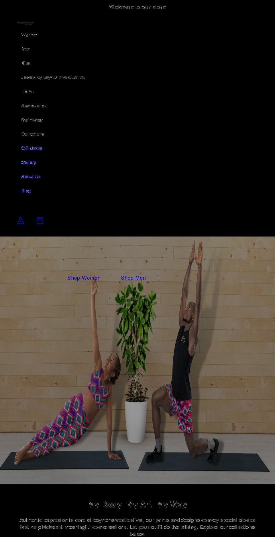 boyneharvestfestival.com shopify website screenshot