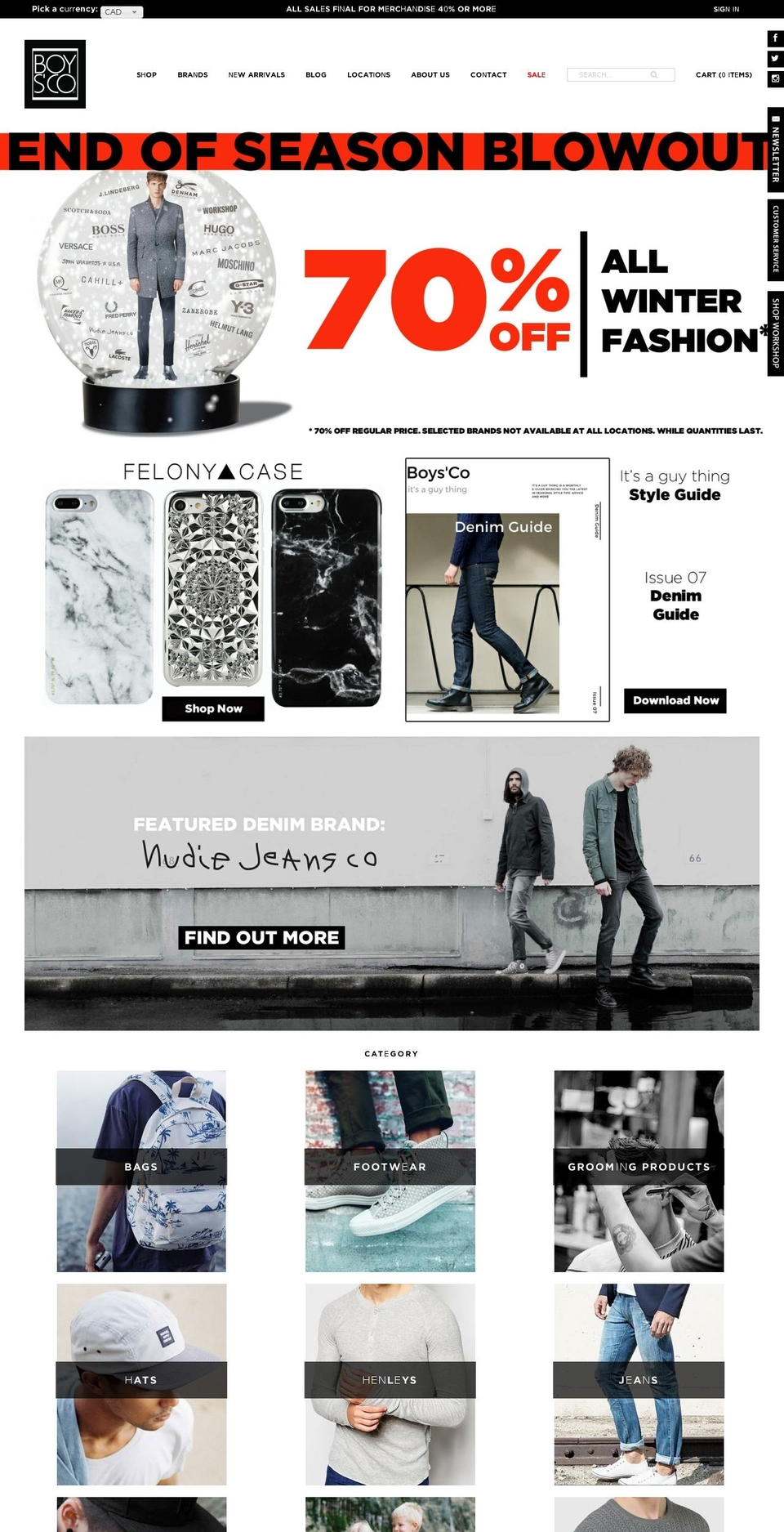 boysco.com shopify website screenshot
