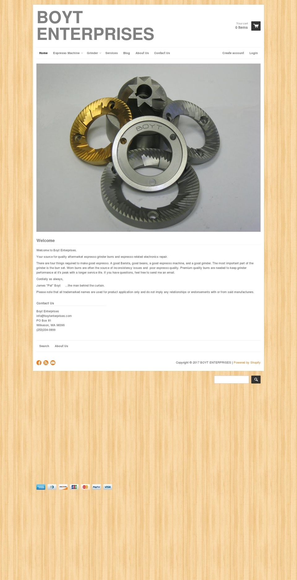 boytenterprises.com shopify website screenshot