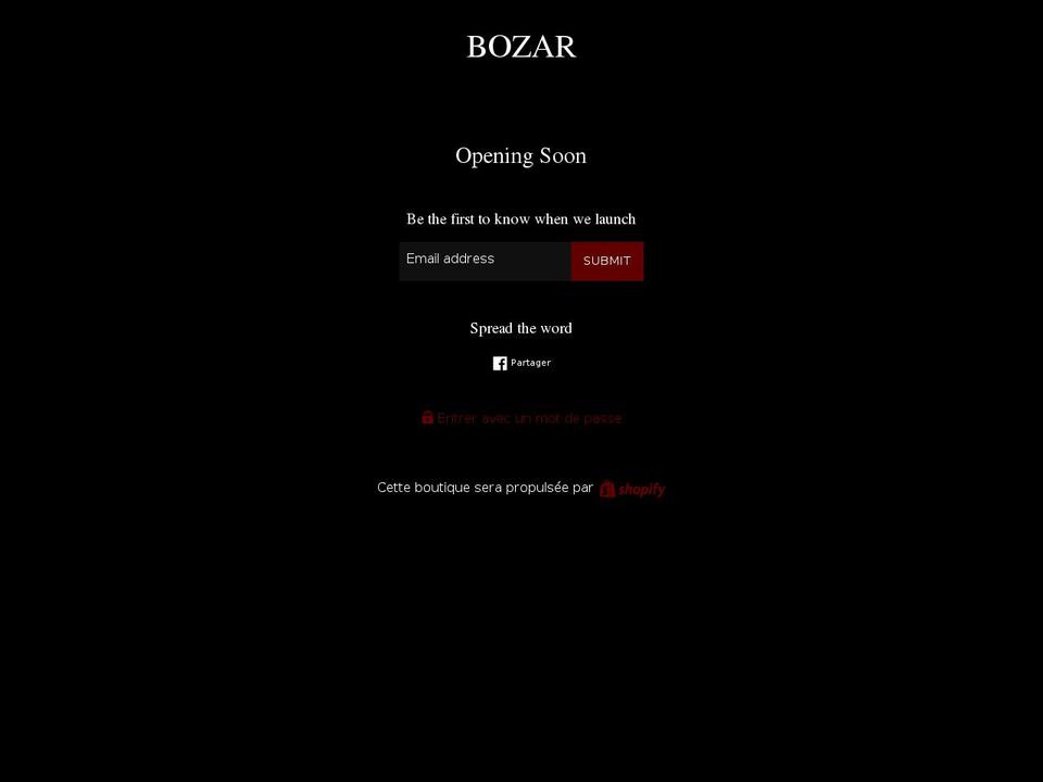 bozar-vintage.com — Shopify storefront screenshot