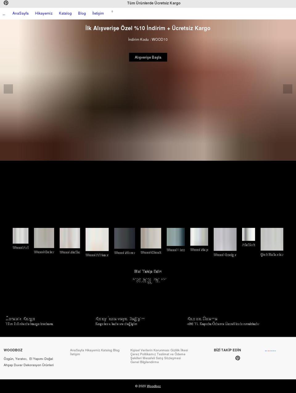 bozstores.com — Shopify storefront screenshot