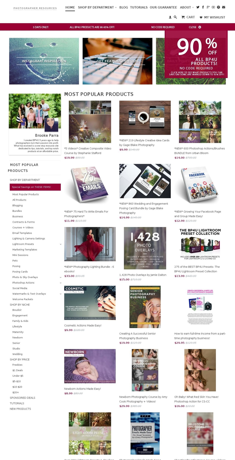 bp4u-photography-tips-guides.myshopify.com shopify website screenshot