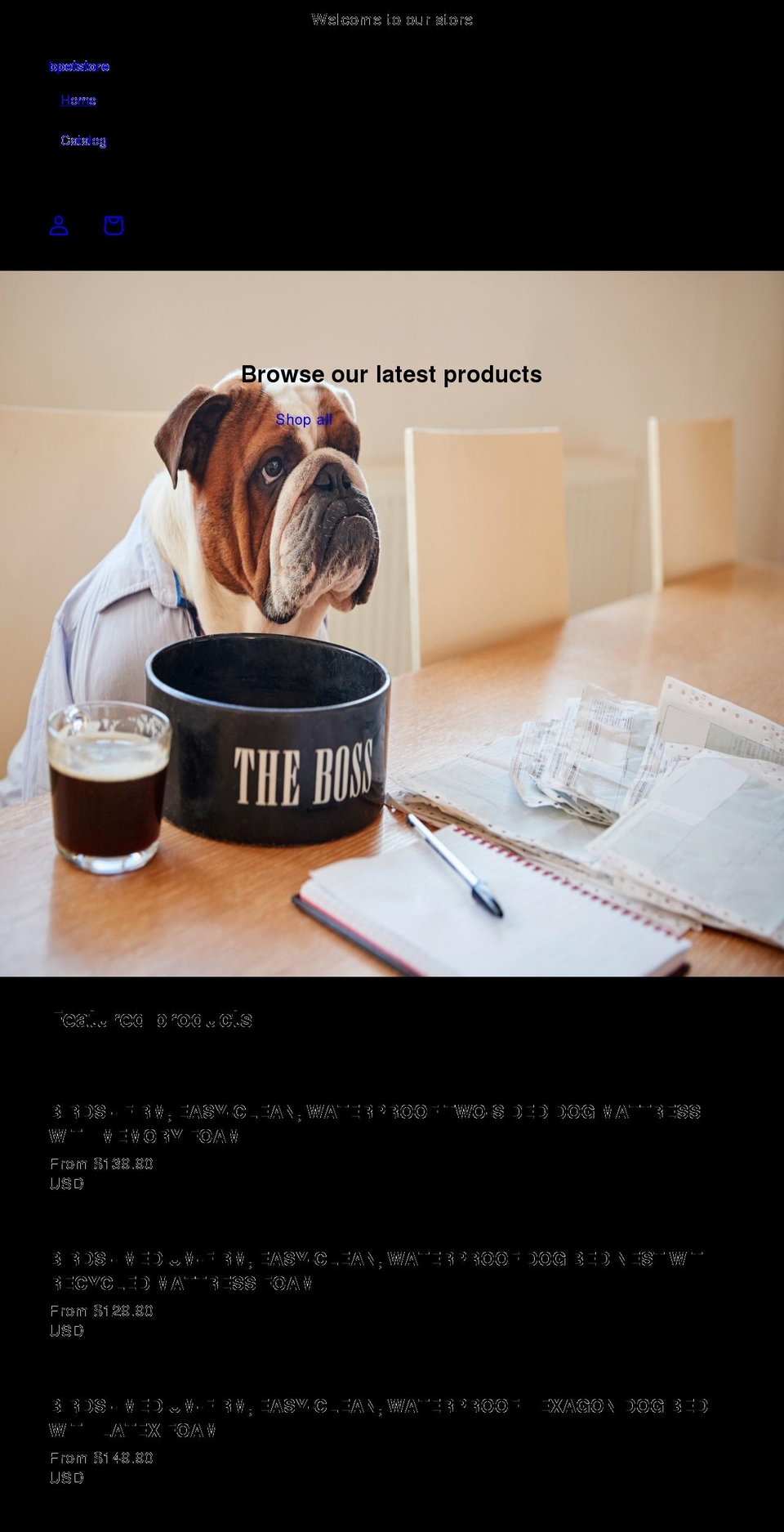 bpetstore.com shopify website screenshot