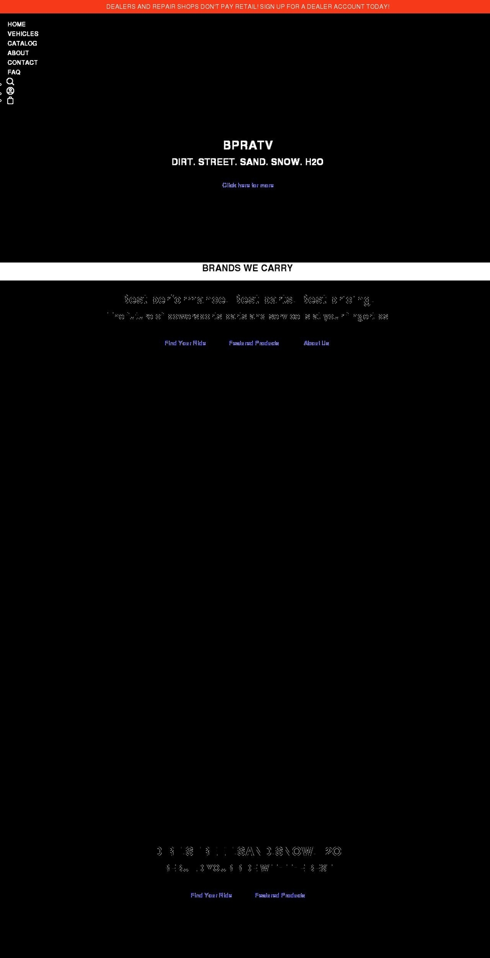 bpratv.com shopify website screenshot