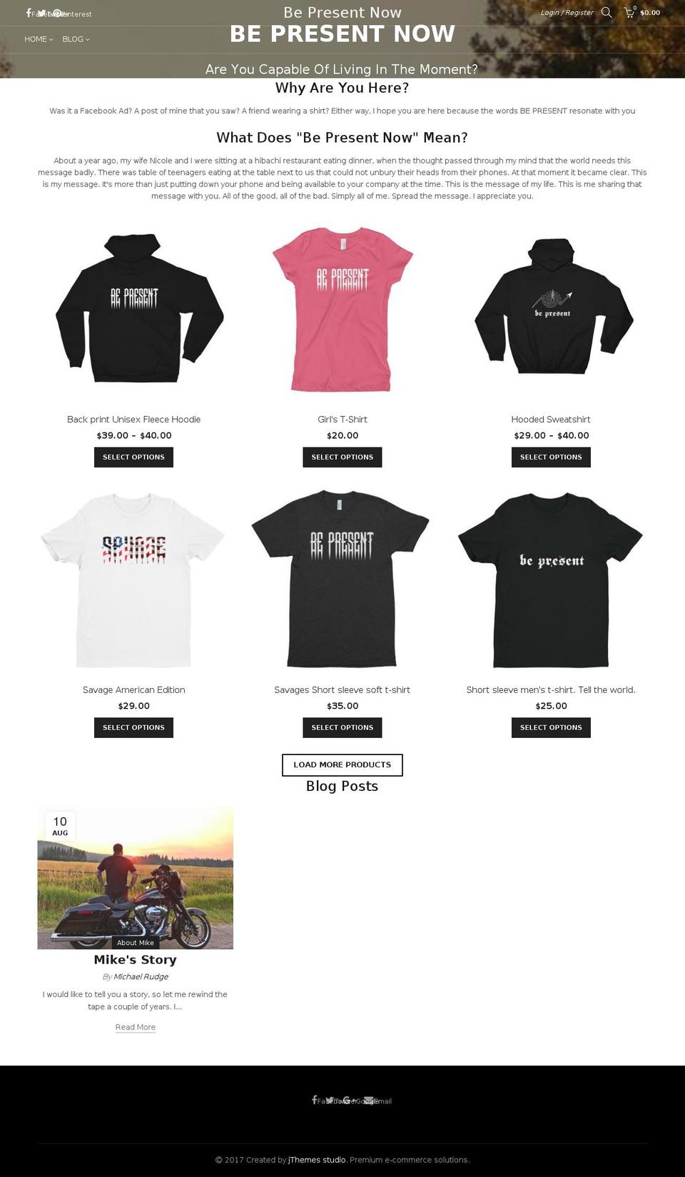 bpresentnow.com — Shopify storefront screenshot