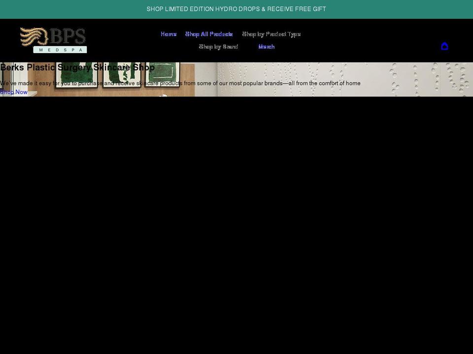 bpsmedspa.com shopify website screenshot