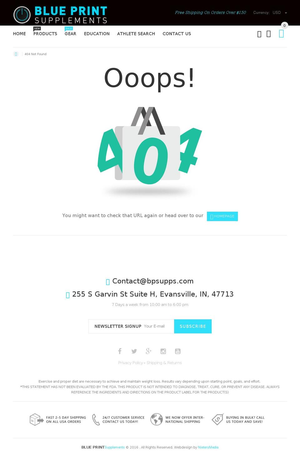 bpstrong.com shopify website screenshot