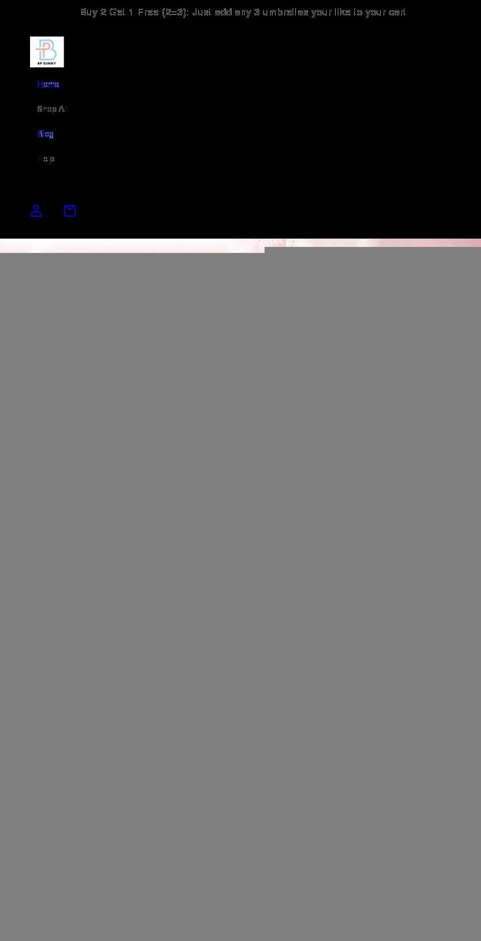 bpsunny.com shopify website screenshot
