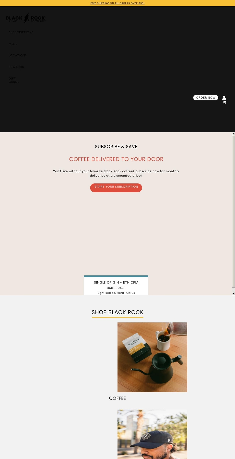 br.coffee shopify website screenshot