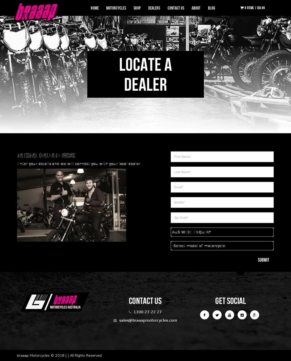 braaap-theme Shopify theme site example braaapdealer.com