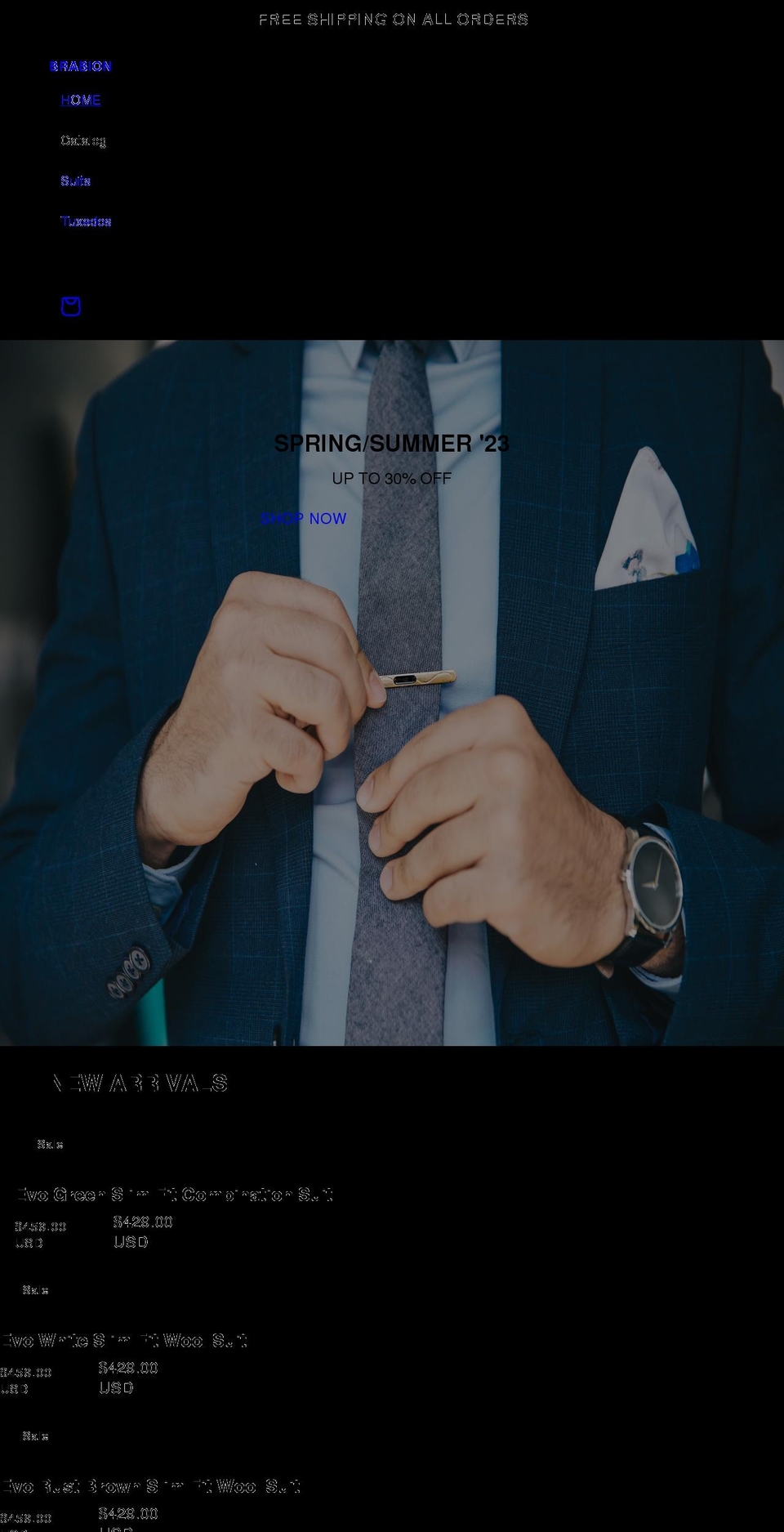 brabionshop.com shopify website screenshot
