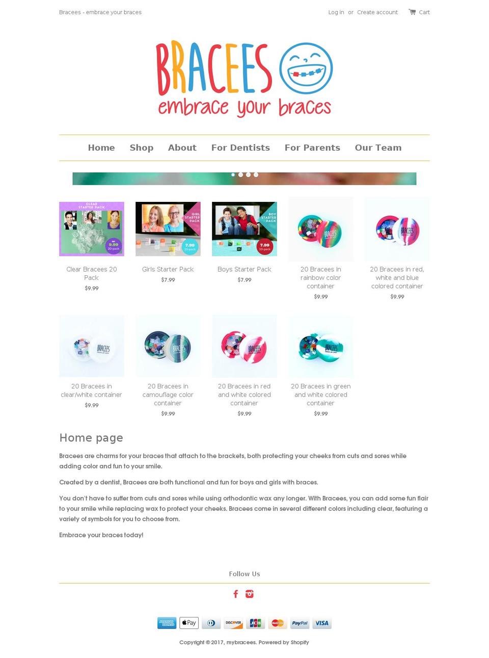 bracees.com shopify website screenshot