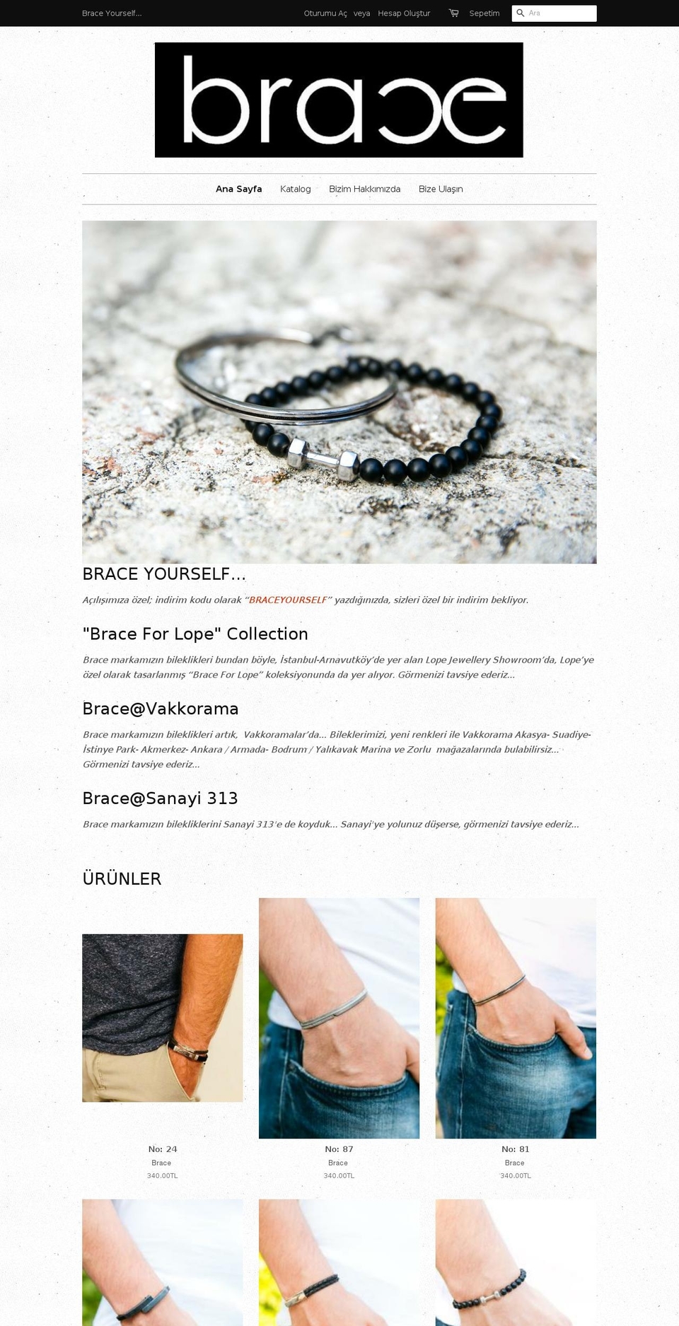 braceistanbul.com shopify website screenshot