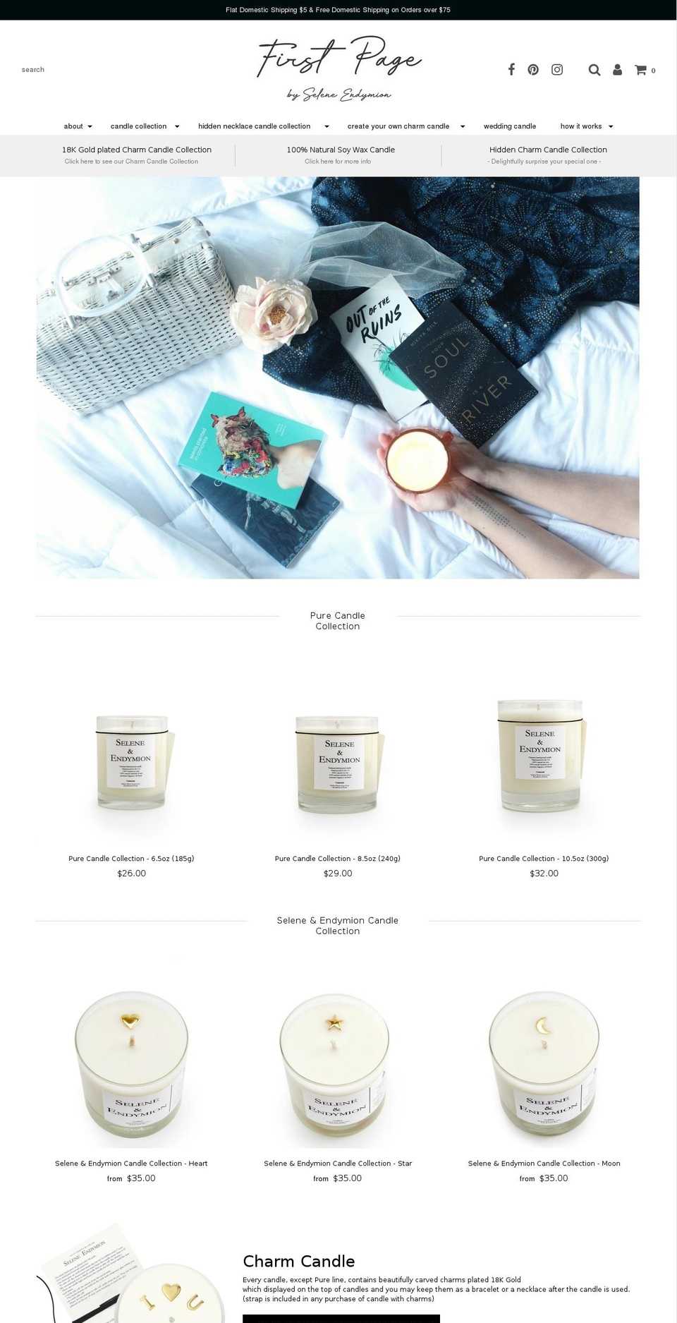 braceletcandle.com — Shopify storefront screenshot