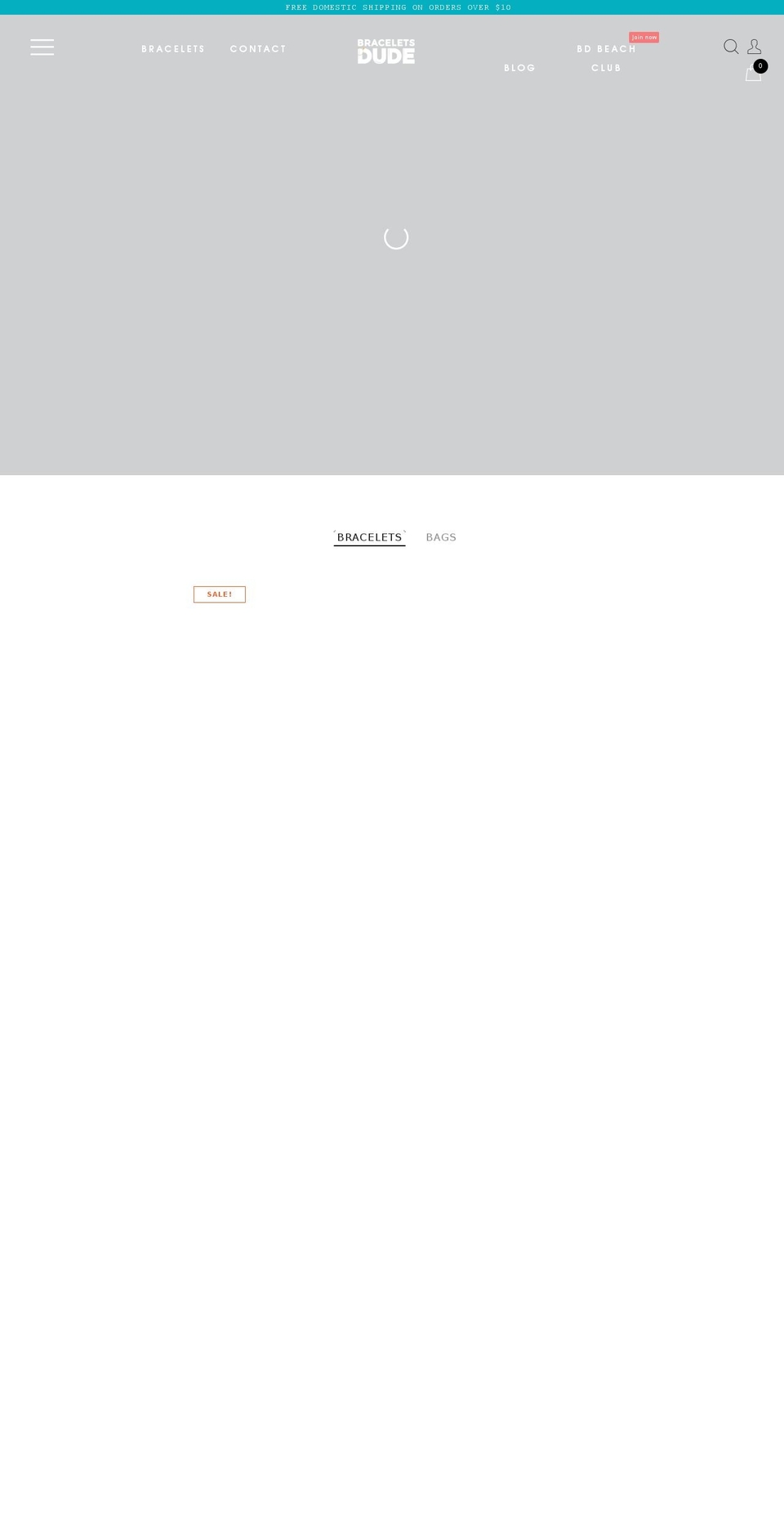 braceletdude.com — Shopify storefront screenshot