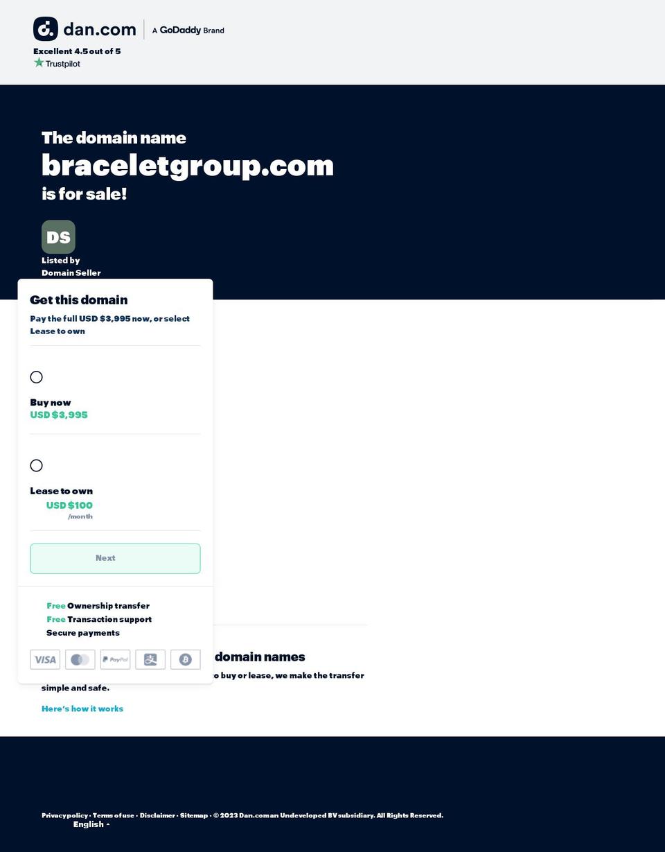 braceletgroup.com — Shopify storefront screenshot