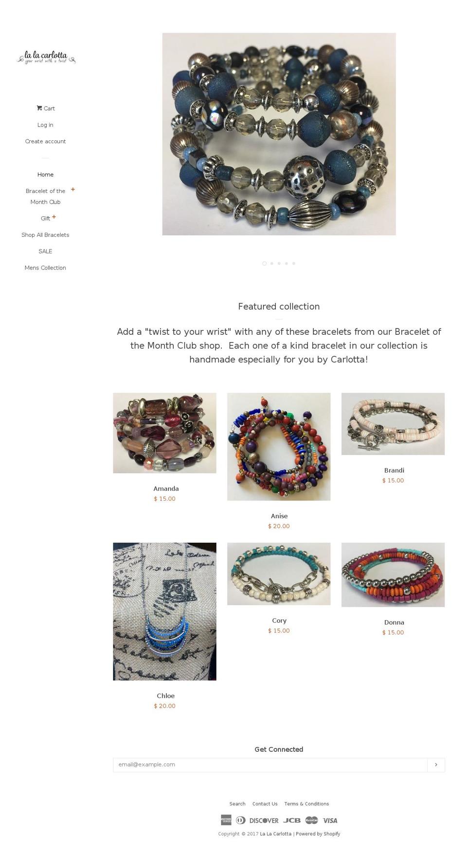 braceletofthemonth.com shopify website screenshot