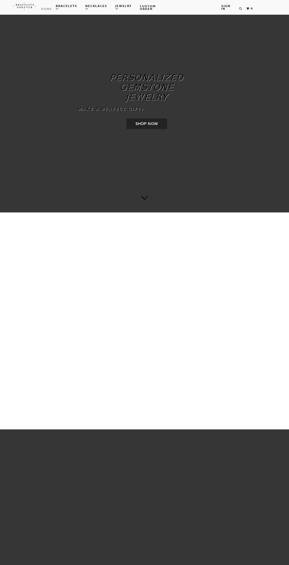 braceletsforever.com shopify website screenshot