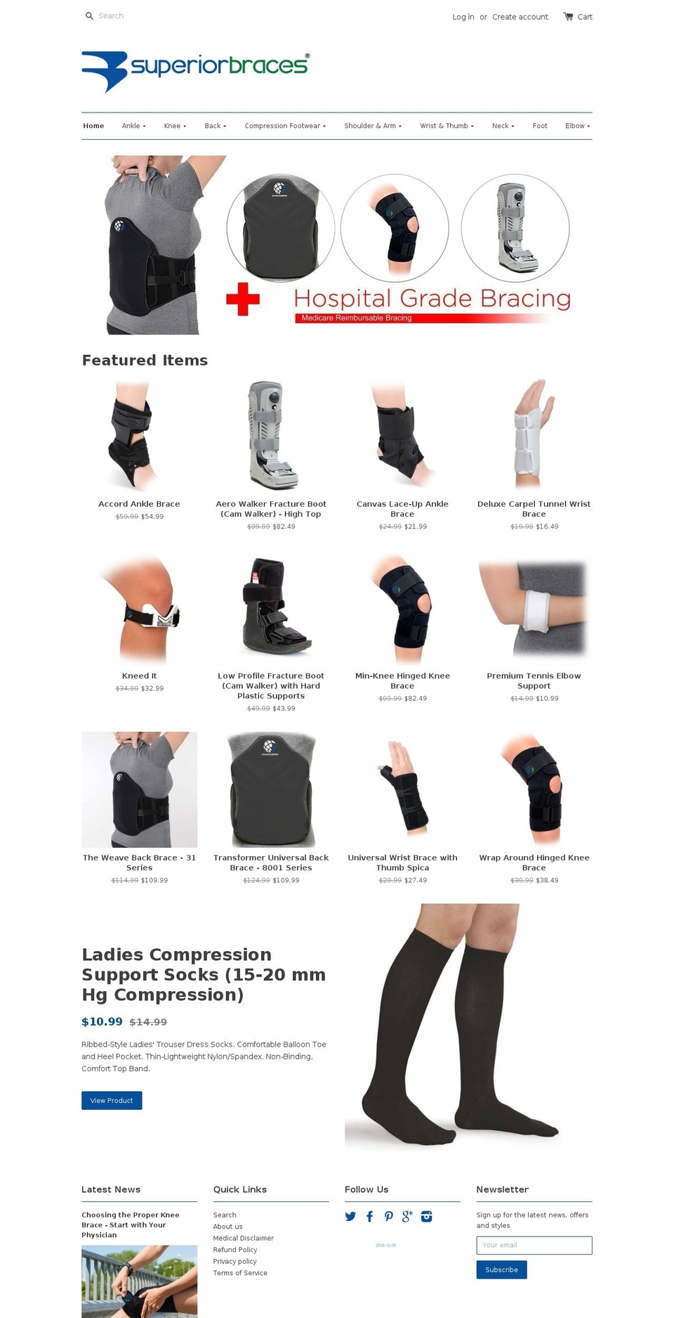 bracestores.com shopify website screenshot