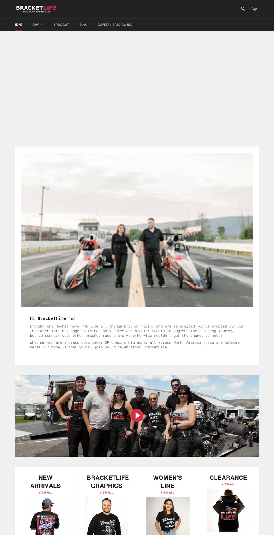 bracketlifebrand.com shopify website screenshot