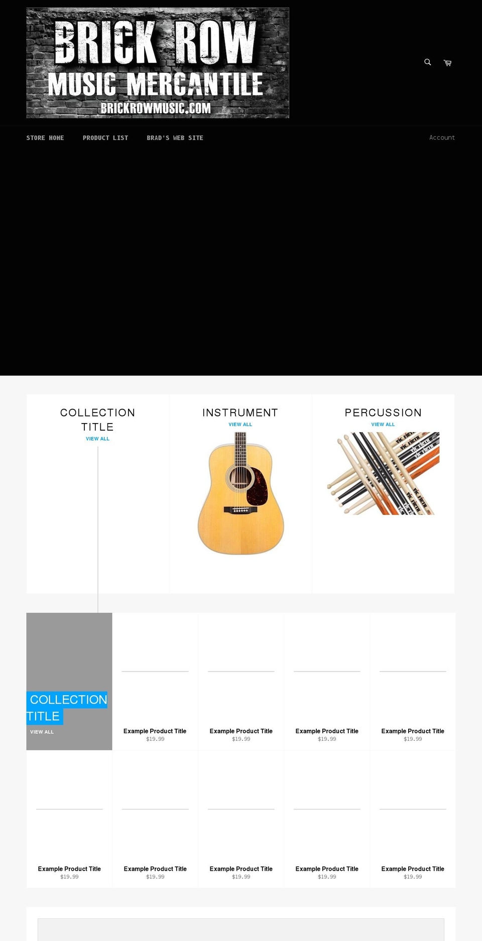 braddavismusic.myshopify.com shopify website screenshot