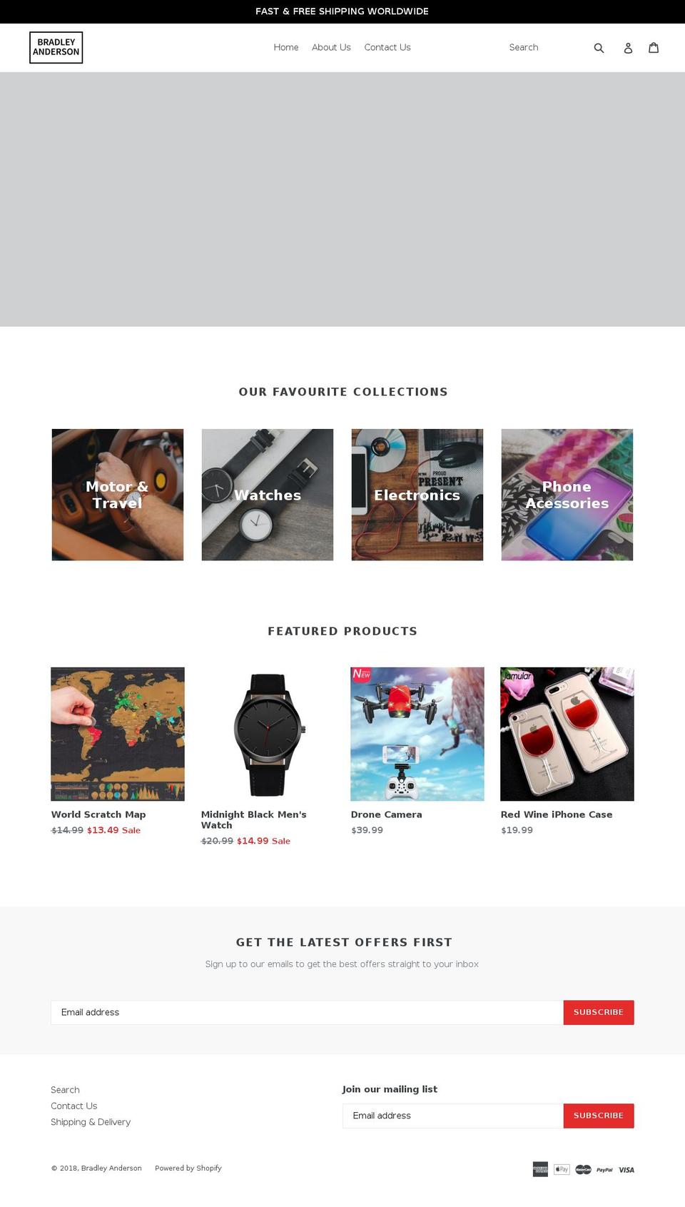 bradley-anderson.com — Shopify storefront screenshot