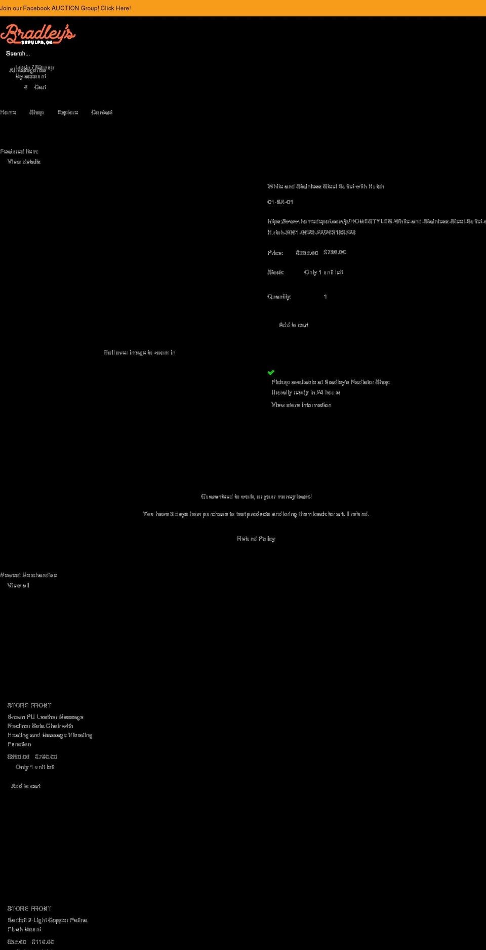 bradleysshop.com shopify website screenshot