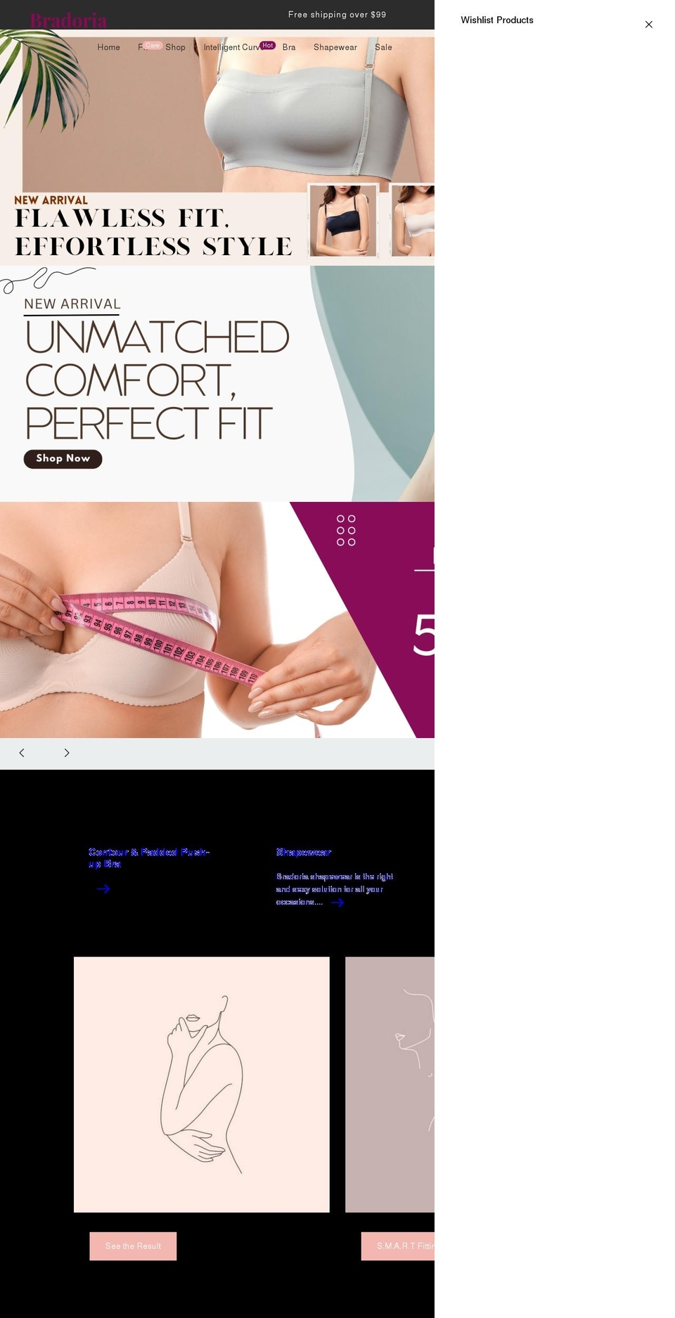 bradoria.com shopify website screenshot