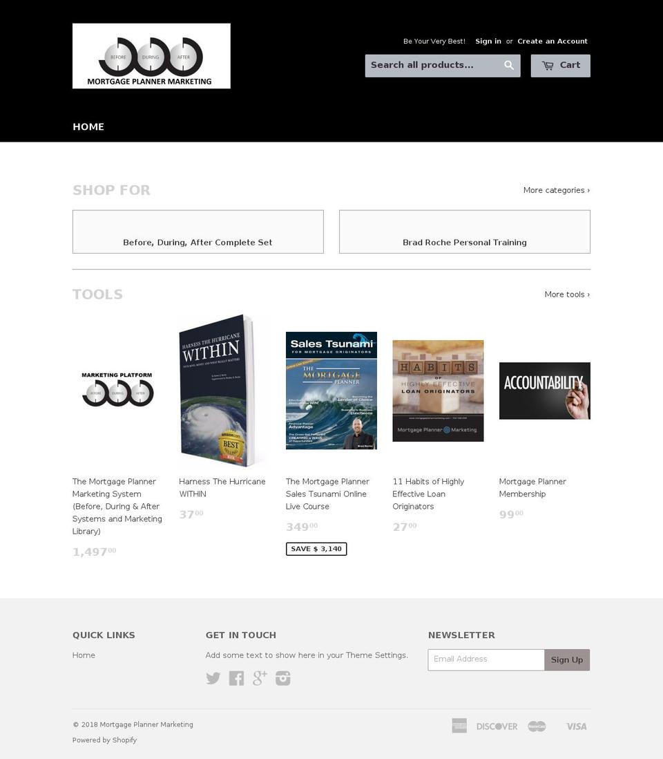 bradrocheconsultingstore.com — Shopify storefront screenshot