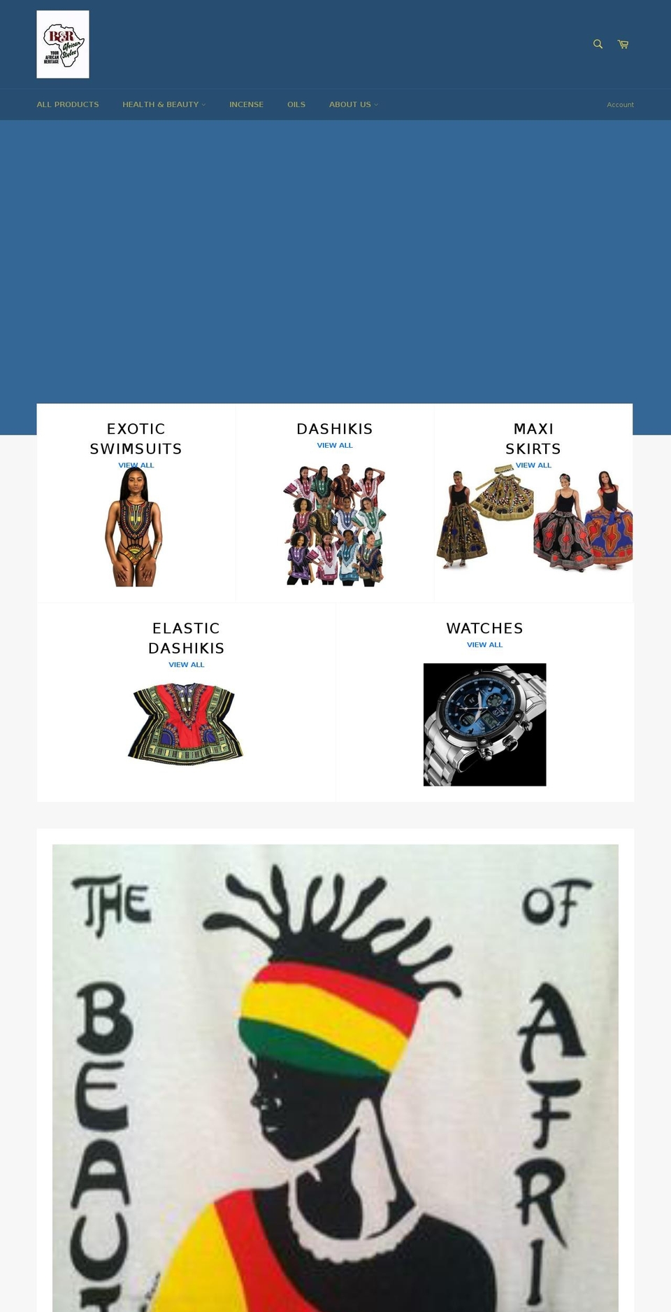 brafricanstyles.com — Shopify storefront screenshot