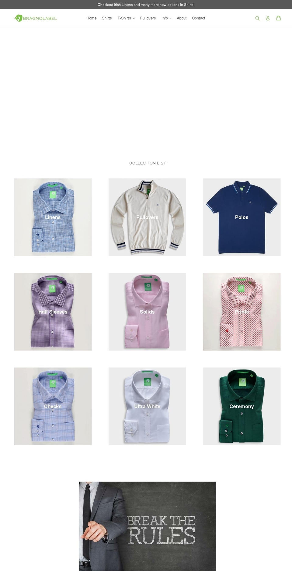 bragnolabel.com shopify website screenshot