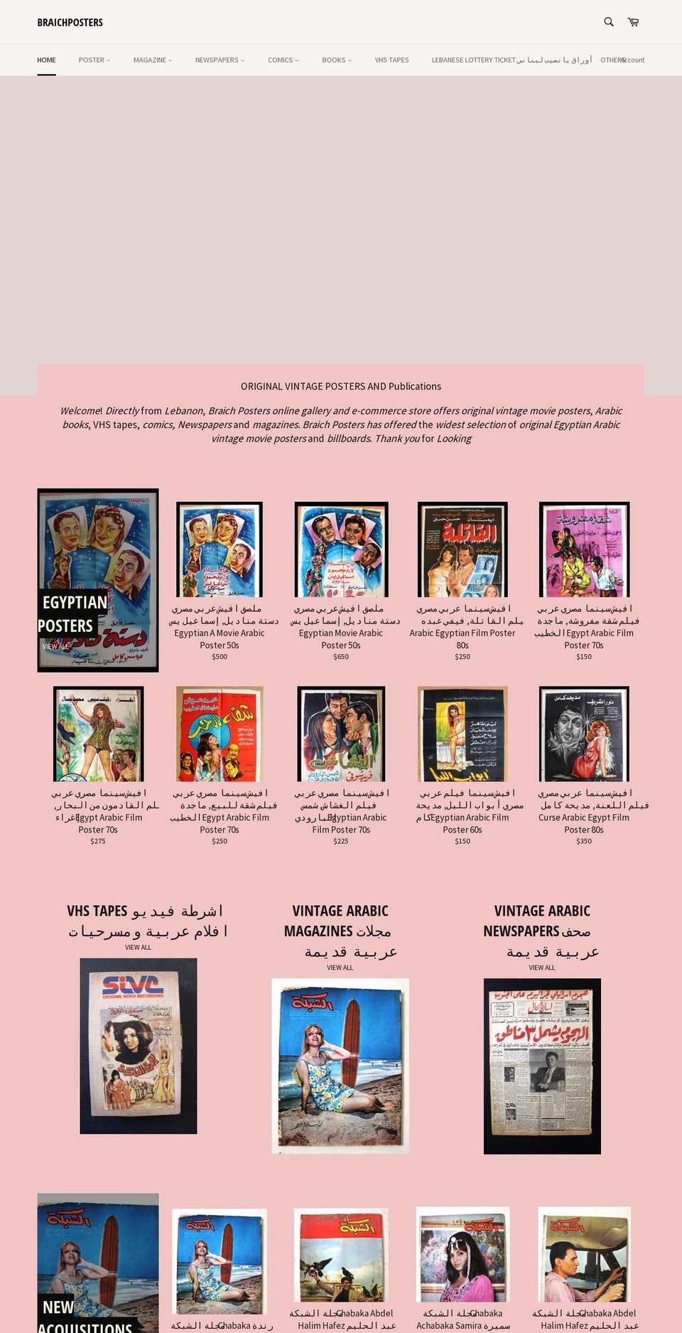 braichposters.com shopify website screenshot