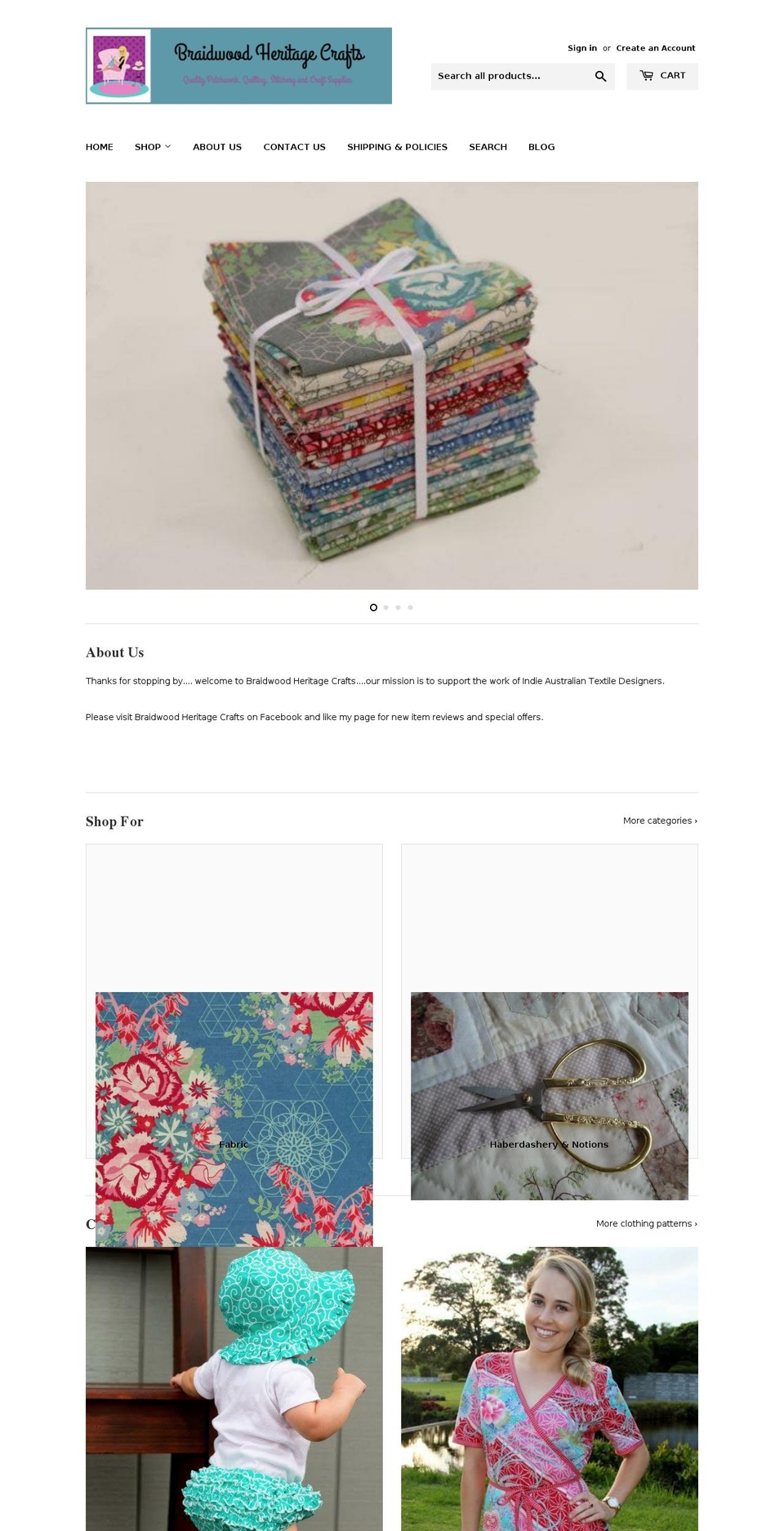 braidcraft.com.au shopify website screenshot