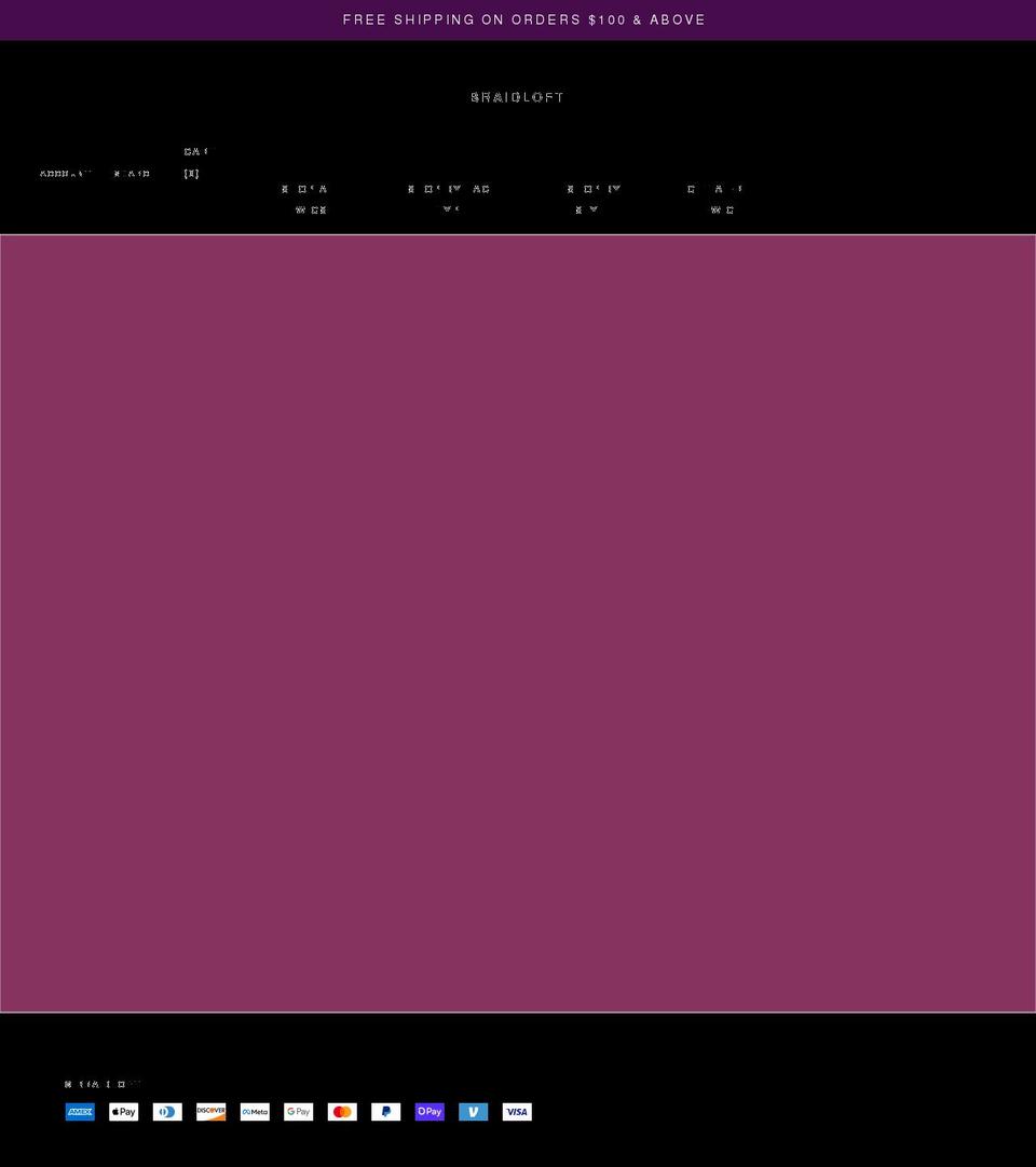 braidloft.com shopify website screenshot