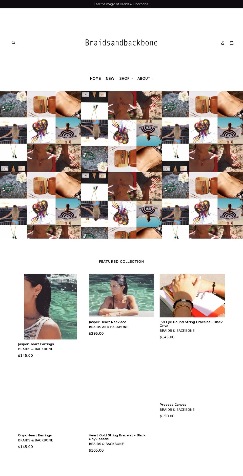 braidsandbackbone.com — Shopify storefront screenshot