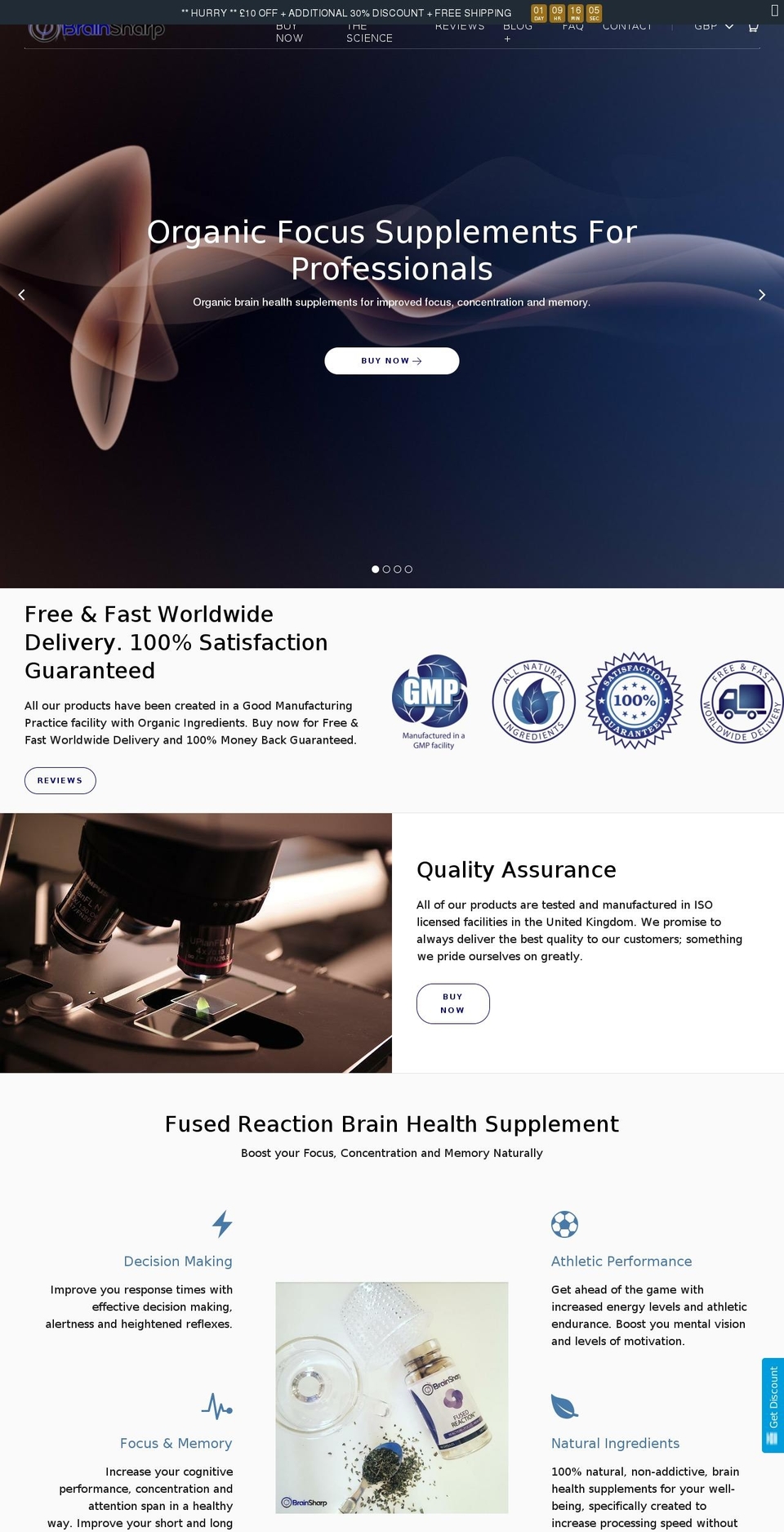 brain-sharp.com — Shopify storefront screenshot