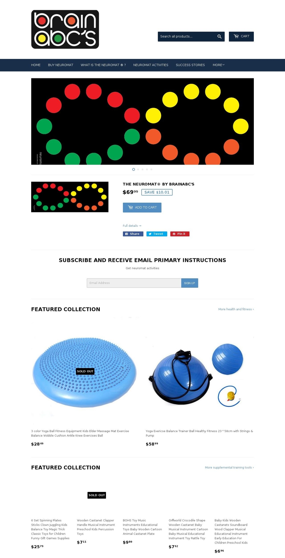 brainabcs.net shopify website screenshot