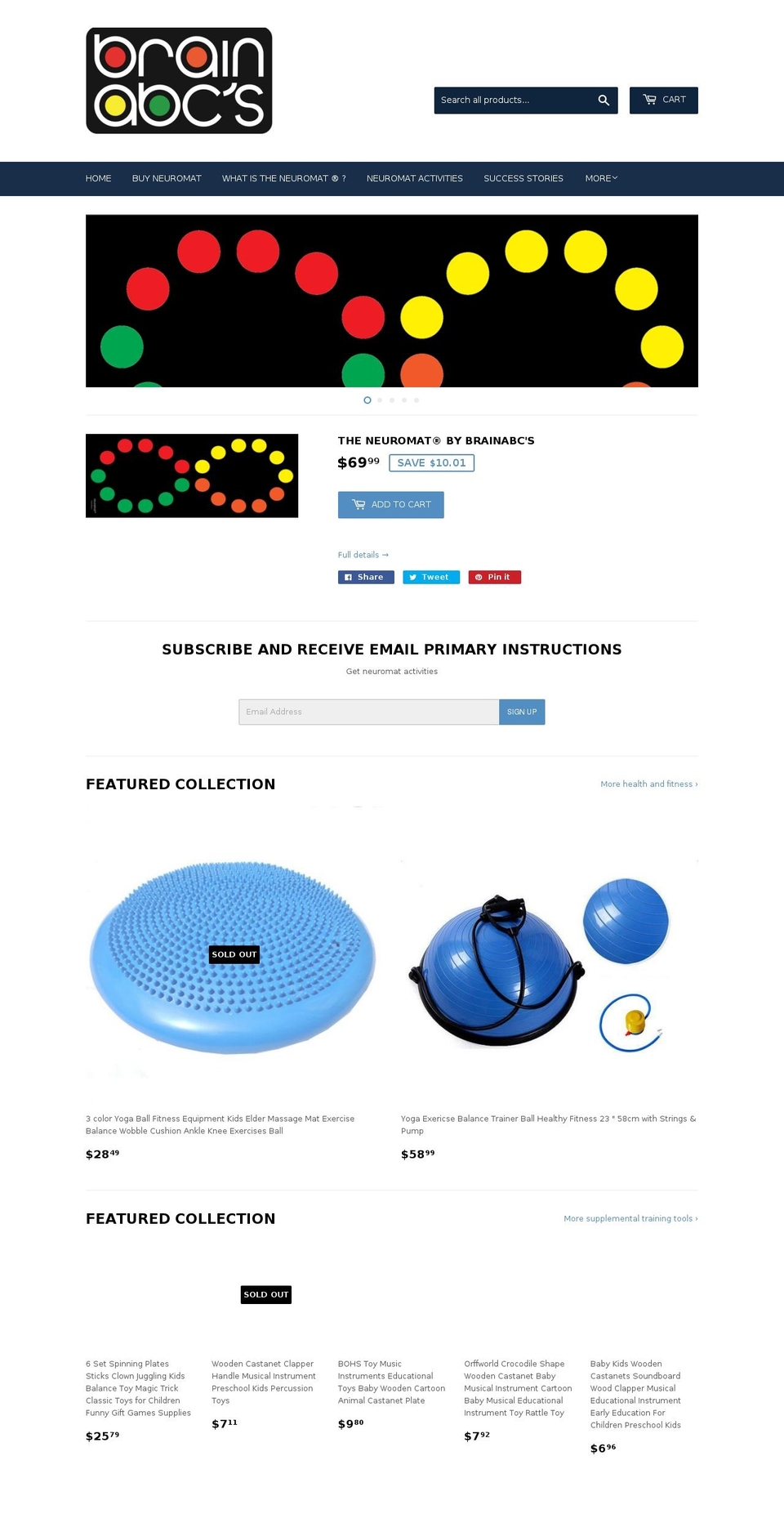 brainabcs.org shopify website screenshot