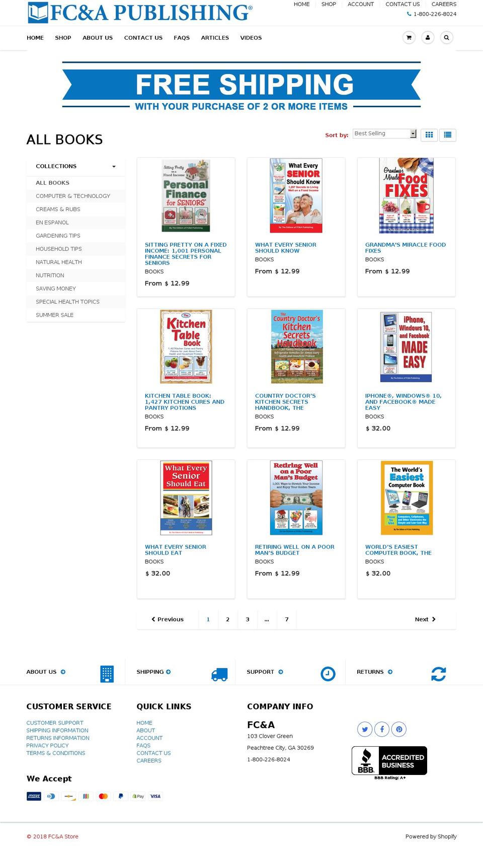 brainandbodyanswerbook.com — Shopify storefront screenshot