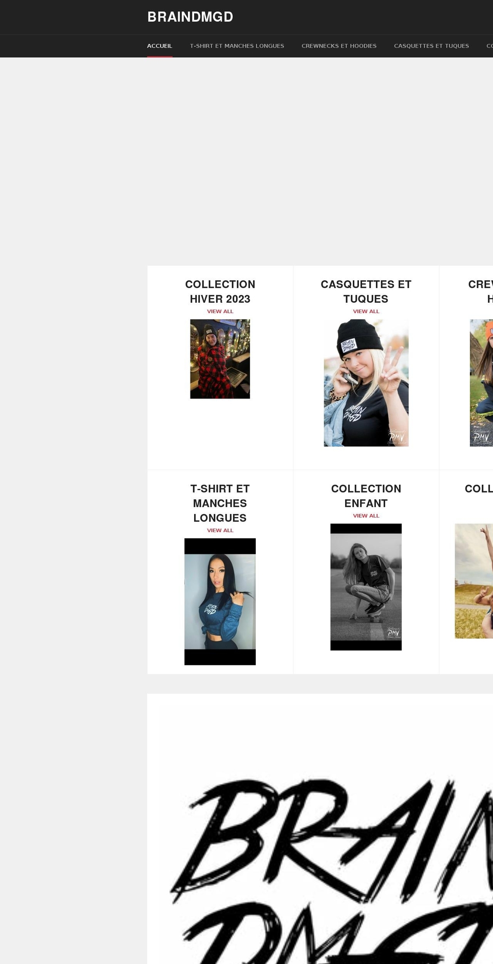 braindmgd.com shopify website screenshot