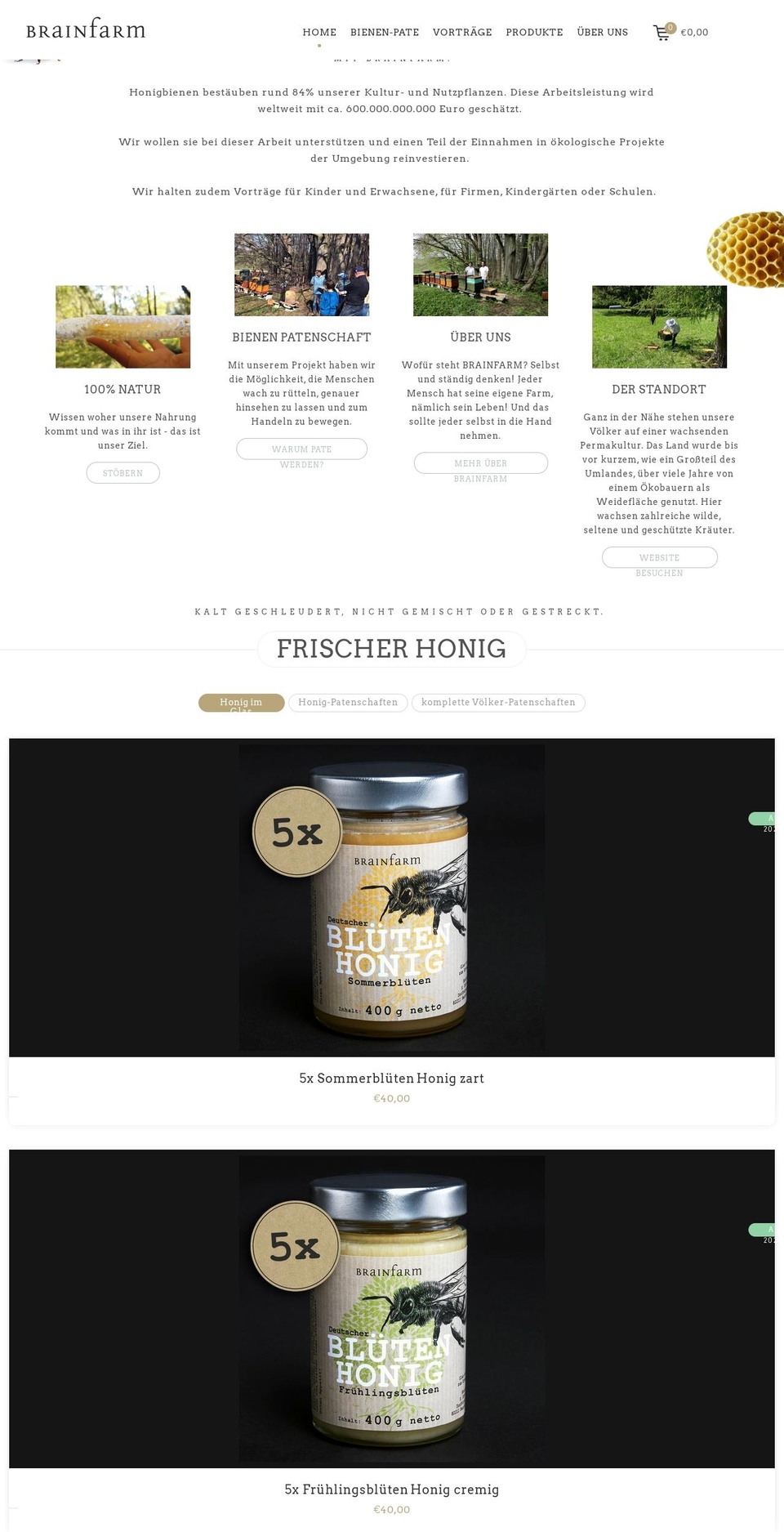 naturix-default Shopify theme site example brainfarm.de