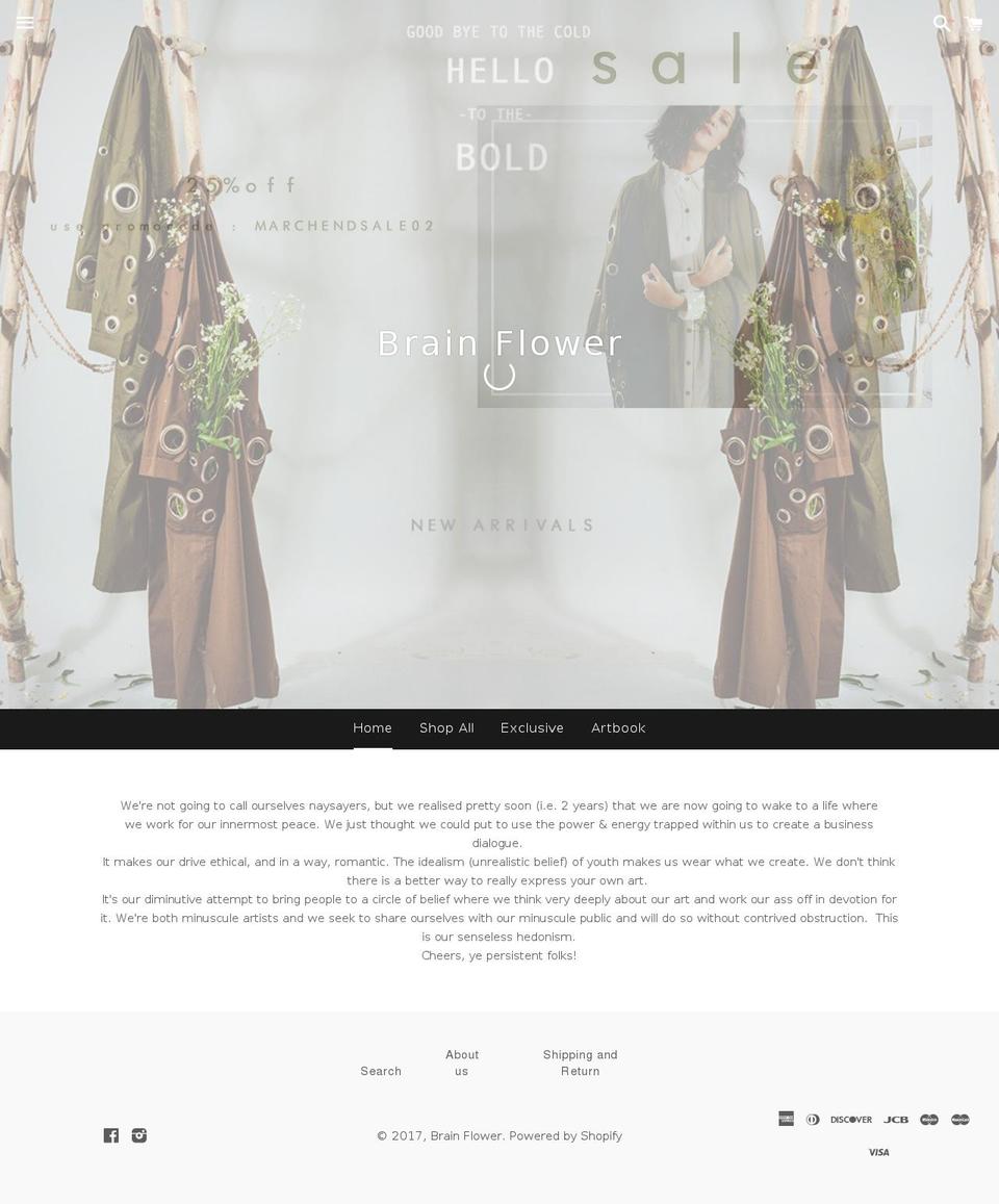 brainflower.in shopify website screenshot