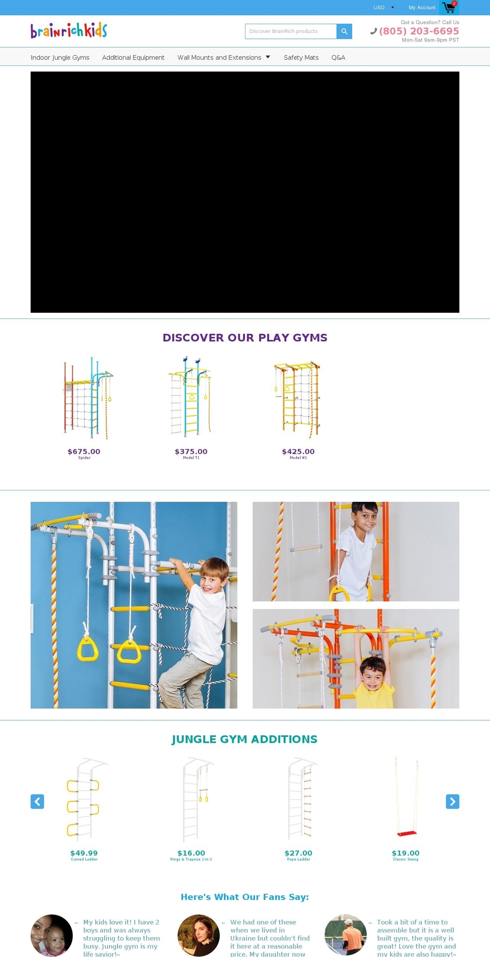 brainrichkids.com — Shopify storefront screenshot