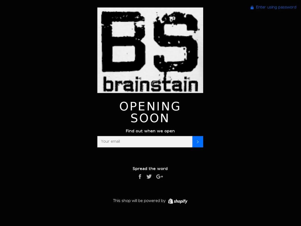 brainstain.net shopify website screenshot