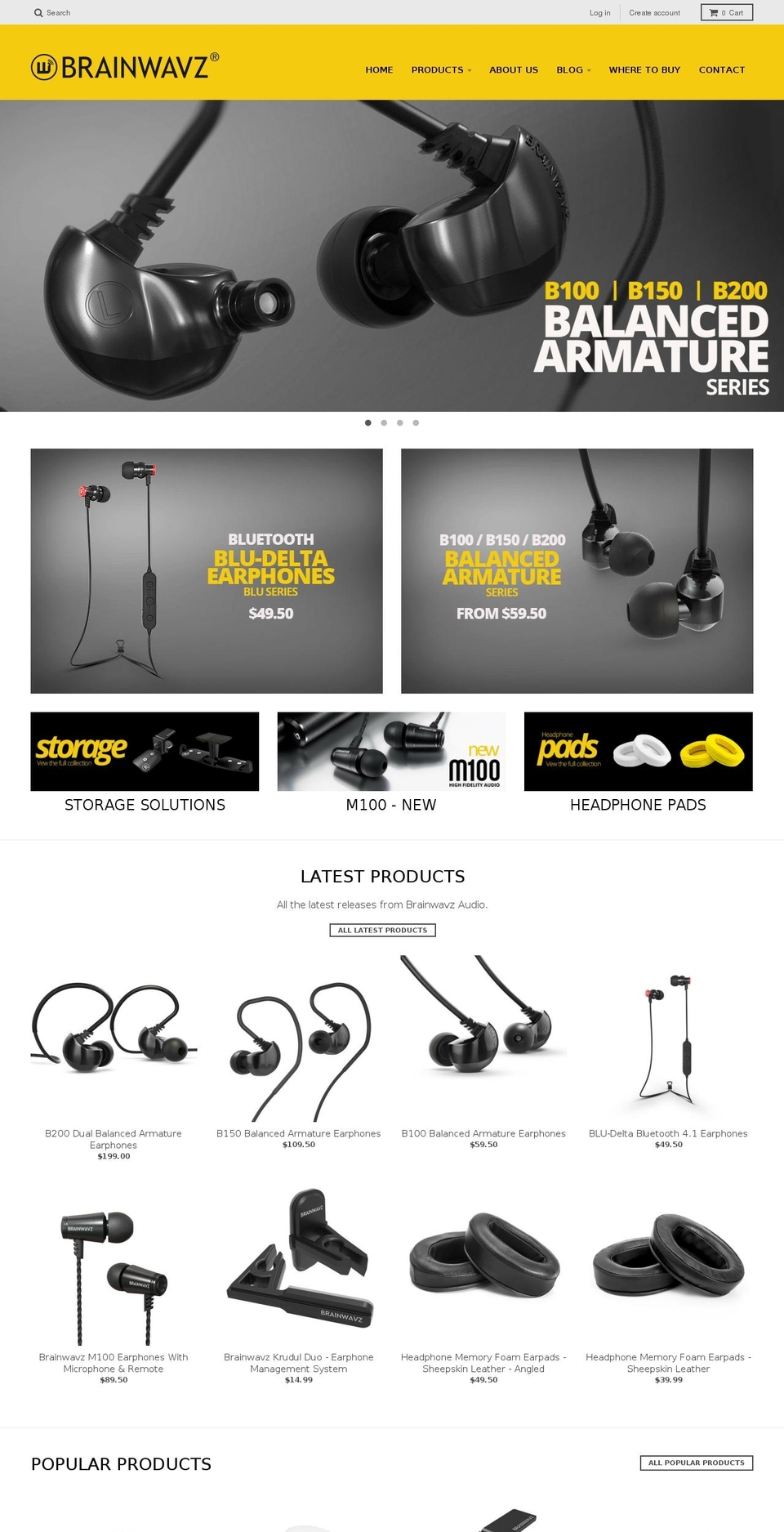 brainwavzaudio.com shopify website screenshot